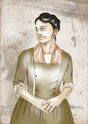 Artist's concept of Perrette Halier